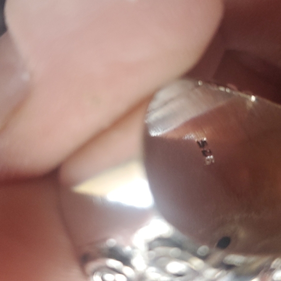 New Turquoise & Diopside 925 Silver Crescent Moon Statement Ring. - Picture 12 of 12